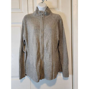 Quaker factory Gray Fuzzy Cardigan